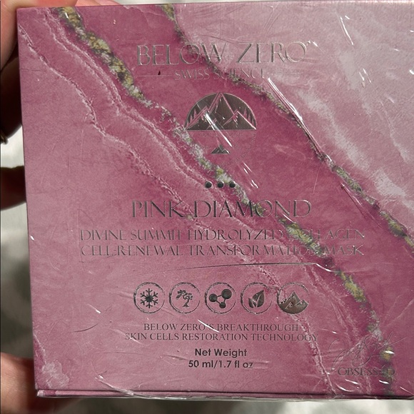 Transformation Mask Below Zero Pink Diamond  Hydrolyzed Collagen Cell Renewal - Picture 1 of 3